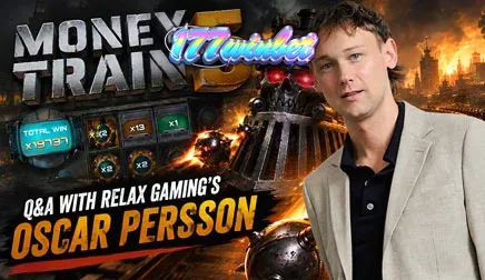 Money Train 5 slot game interface showing characters and train theme